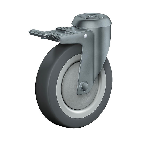 Swivel Castor With Total Lock Institutional Series 330R, Wheel G